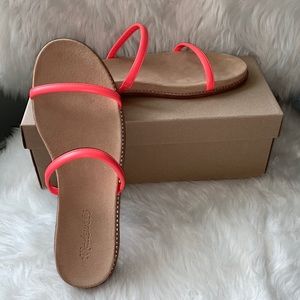 NIB Madewell Bare Slide Leather Sandals 8.5